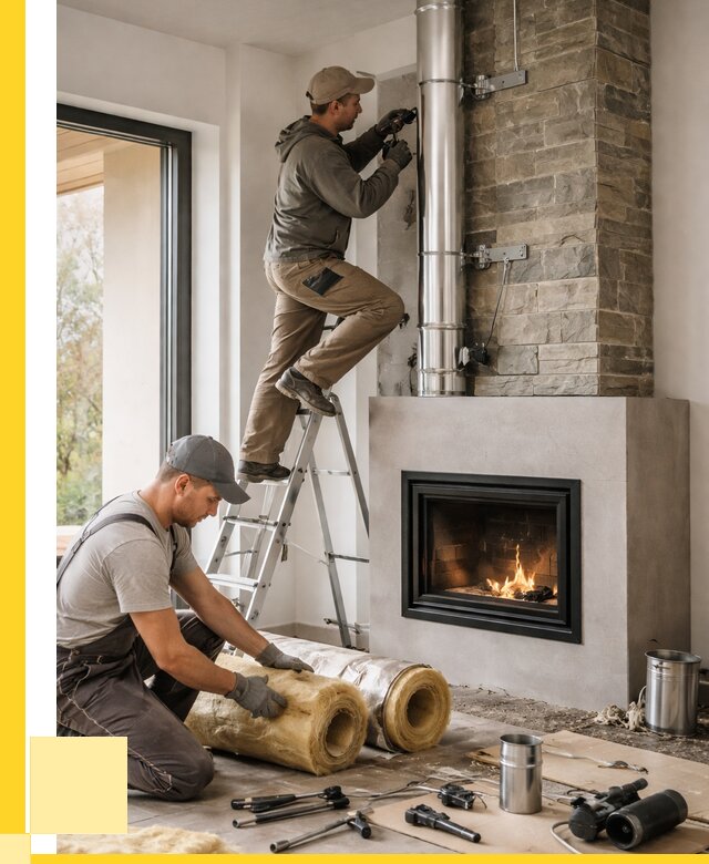 Монтаж дымоходов для каминов в Саранске от 15804 р. ЭриданСрн