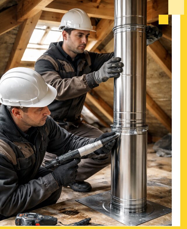 Монтаж дымоходов для каминов в Саранске с гарантией качества