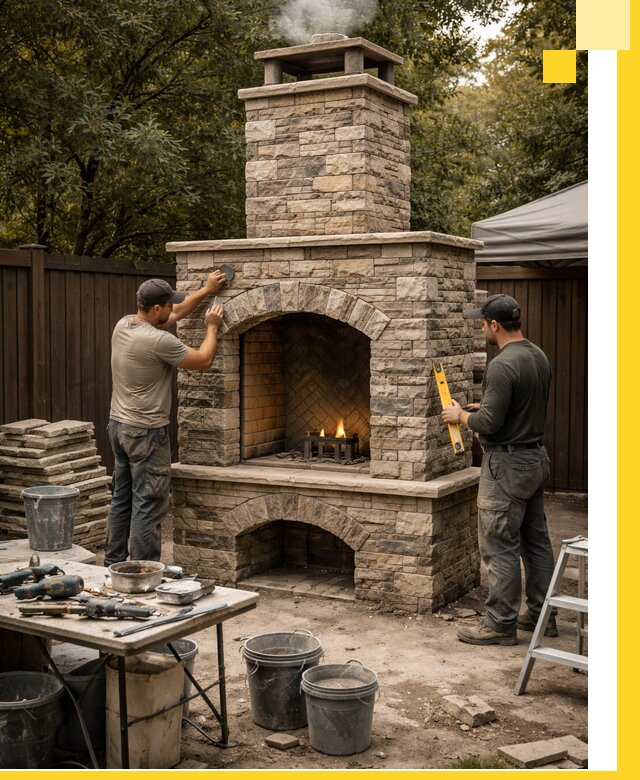 Проектирование и установка уличных каминов в Саранске