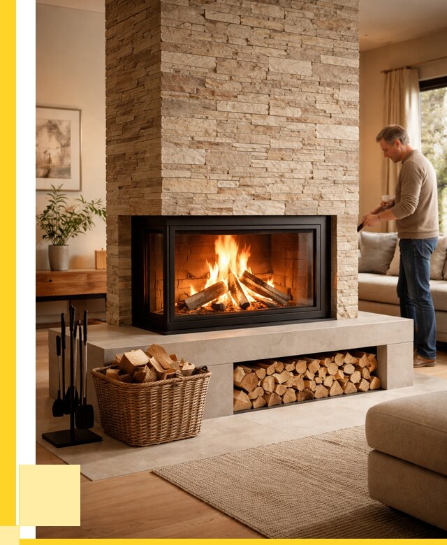 Дровяной камин под ключ в Саранске от 210720 р. | ЭриданСрн