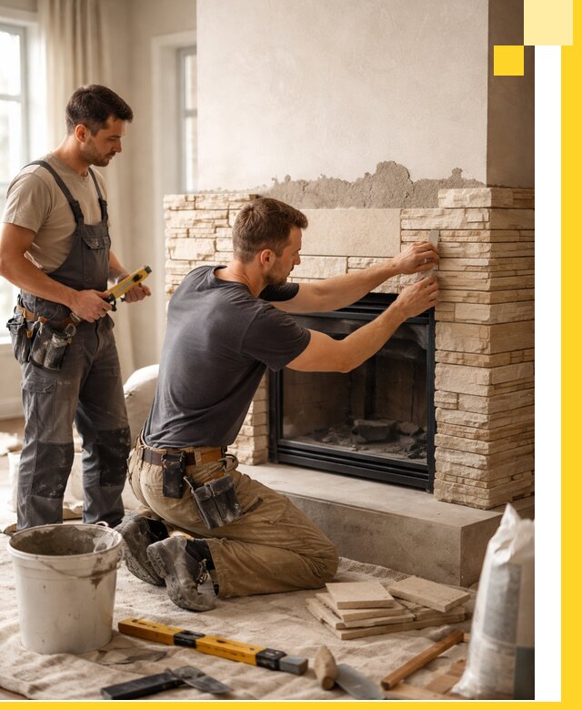 Установка и монтаж каминов для загородного дома в Саранске