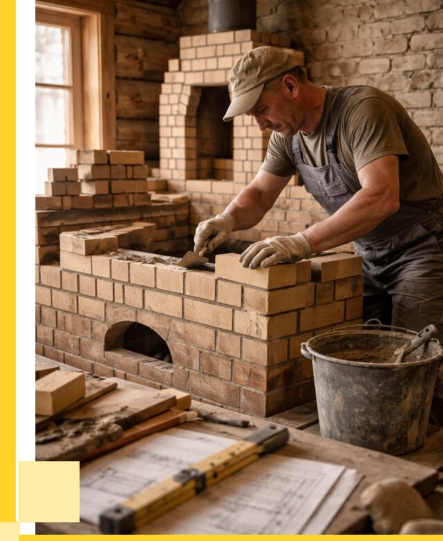 Кладка печей из кирпича в Саранске цены от 31608 р. - ЭриданСрн