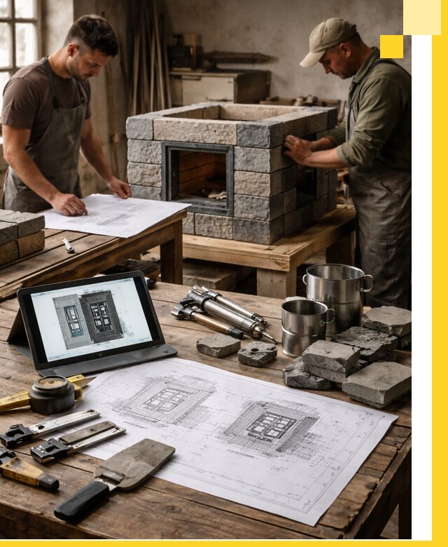 Разработка проектов печей с согласованием и монтажом в Саранске