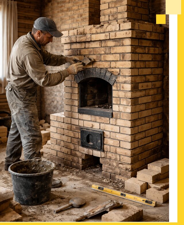 Кирпичные печи под ключ в Саранске: проектирование и кладка