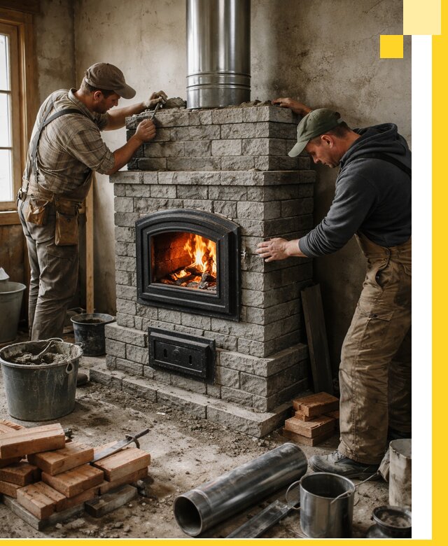 Производство, поставка и монтаж дровяных печей в Саранске