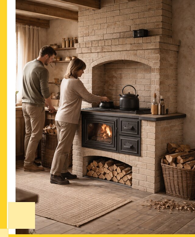 Печи с плитой в Саранске от 47412 р. | ЭриданСрн — кирпичная печь