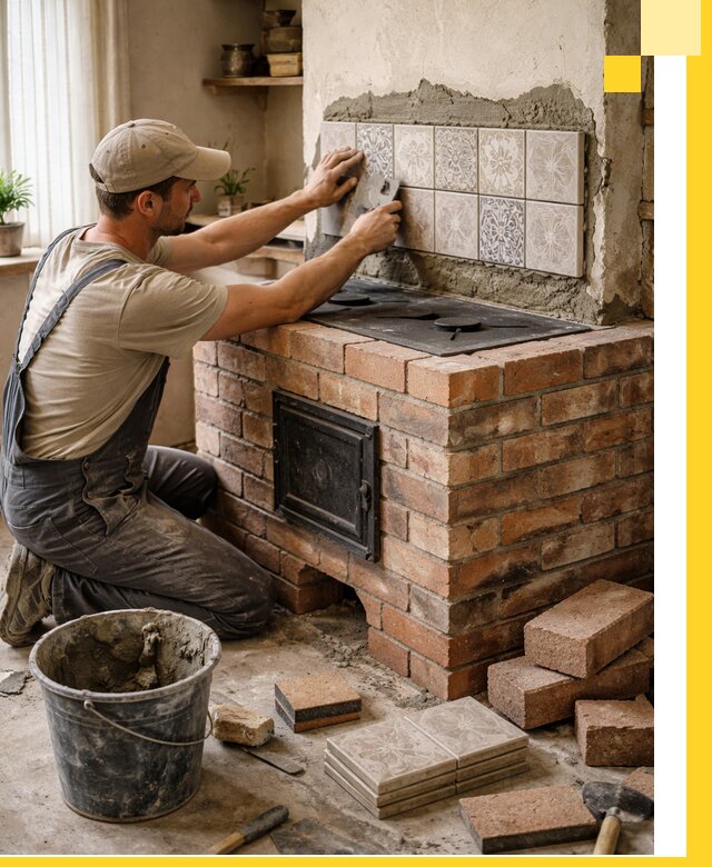 Печи с плитой на заказ монтаж гарантия и сервис в Саранске