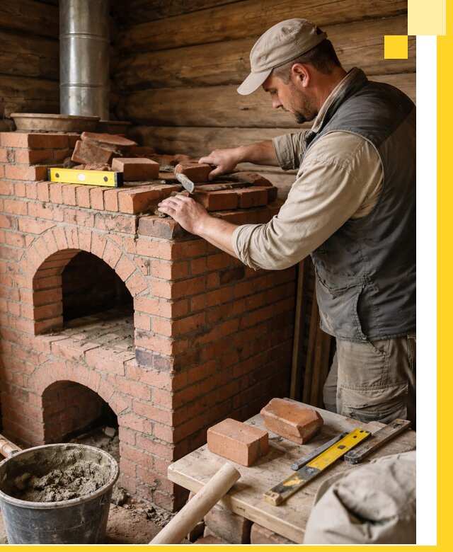 Изготовление и установка русских печей в Саранске под ключ