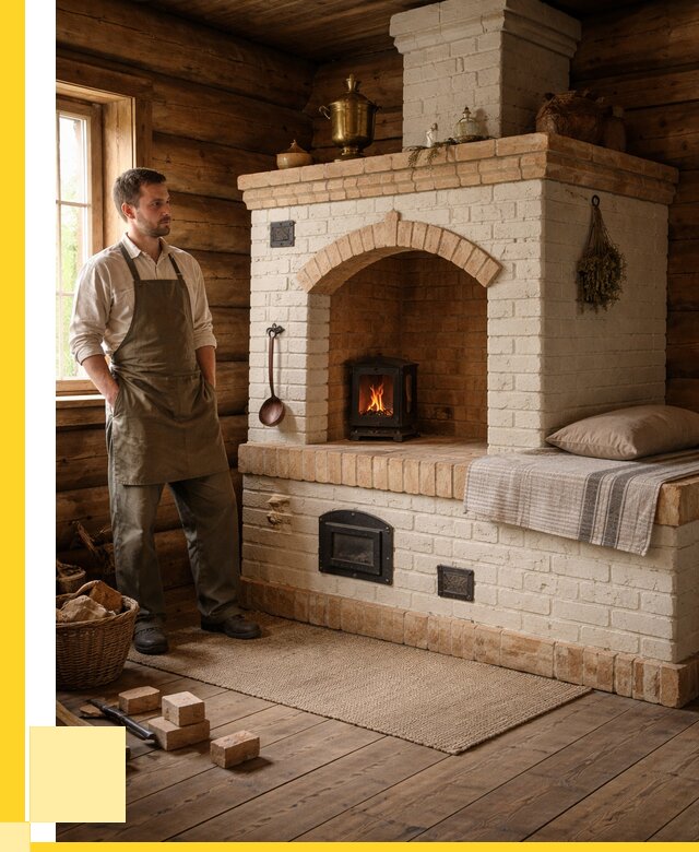 Русские печи с лежанкой под ключ в Саранске от 158040 р. ЭриданСрн