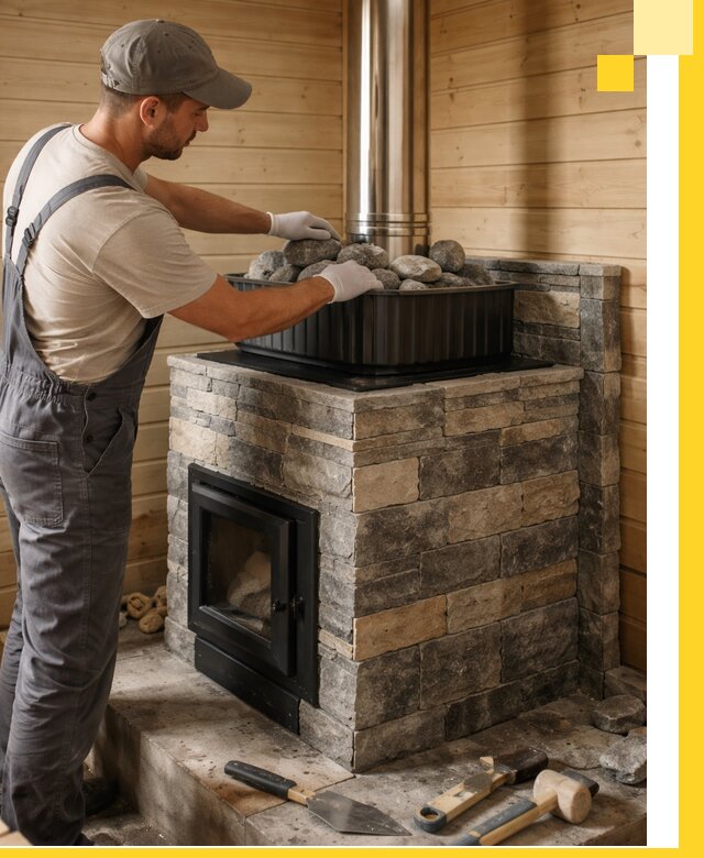 Печи для парной в Саранске, производство, монтаж и обслуживание