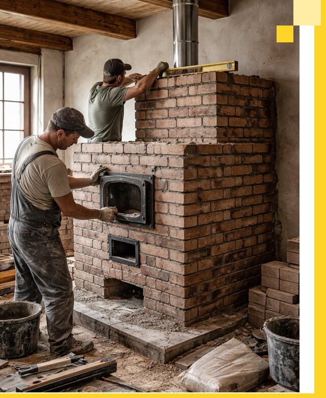 Печи для загородного дома под ключ в Саранске — монтаж и сервис