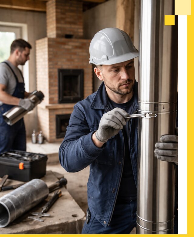 Профессиональный монтаж дымоходов для печей в Саранске