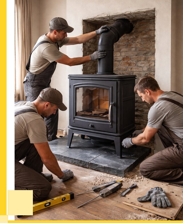 Монтаж печи камина в частном доме в Саранске от 26340 р. | ЭриданСрн