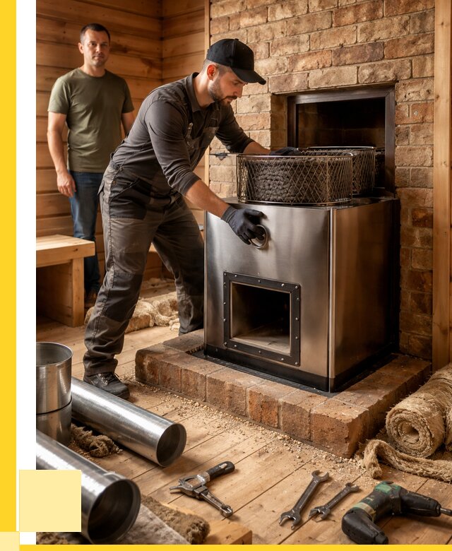 Монтаж банных печей под ключ в Саранске от 18965 р., ЭриданСрн