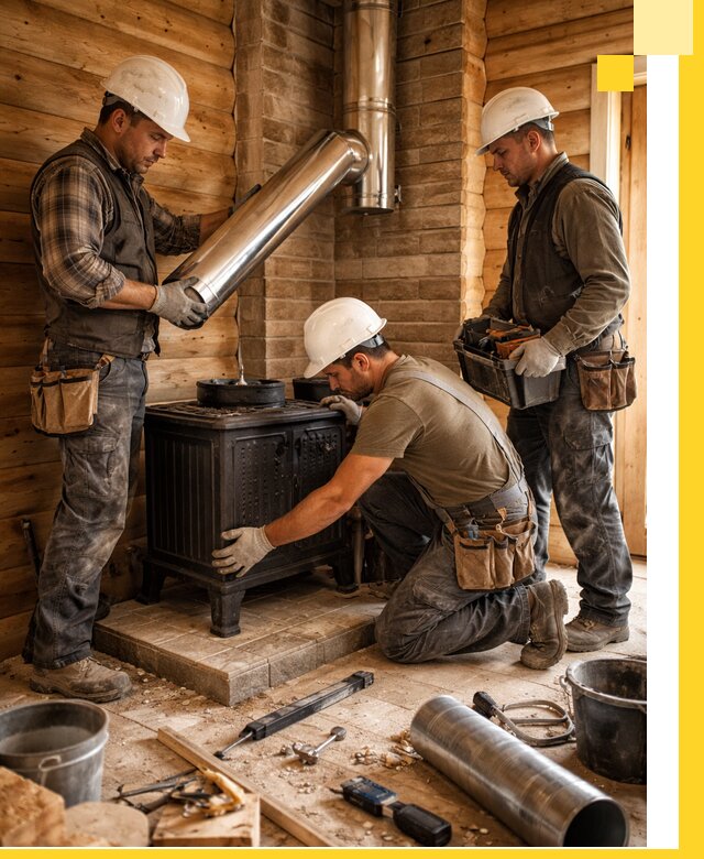 Профессиональный монтаж банных печей и дымоходов в Саранске