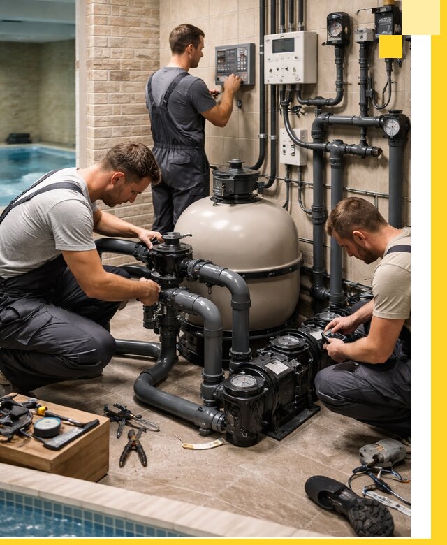 Комплексное оборудование для бассейнов под ключ в Саранске