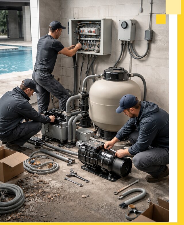 Профессиональный монтаж оборудования для бассейнов в Саранске