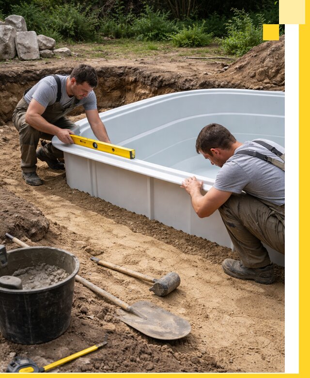 Производство и установка пластиковых бассейнов в Саранске под ключ