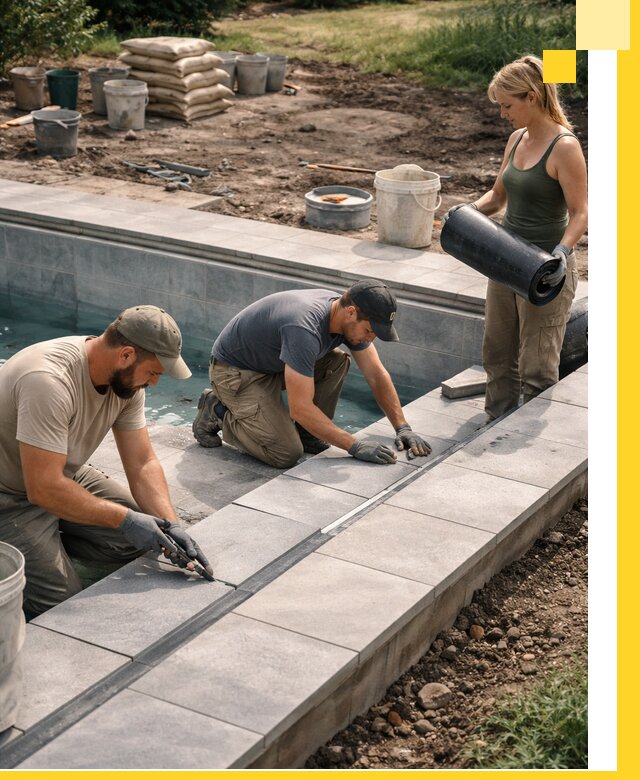 Строительство и монтаж уличных бассейнов под ключ в Саранске