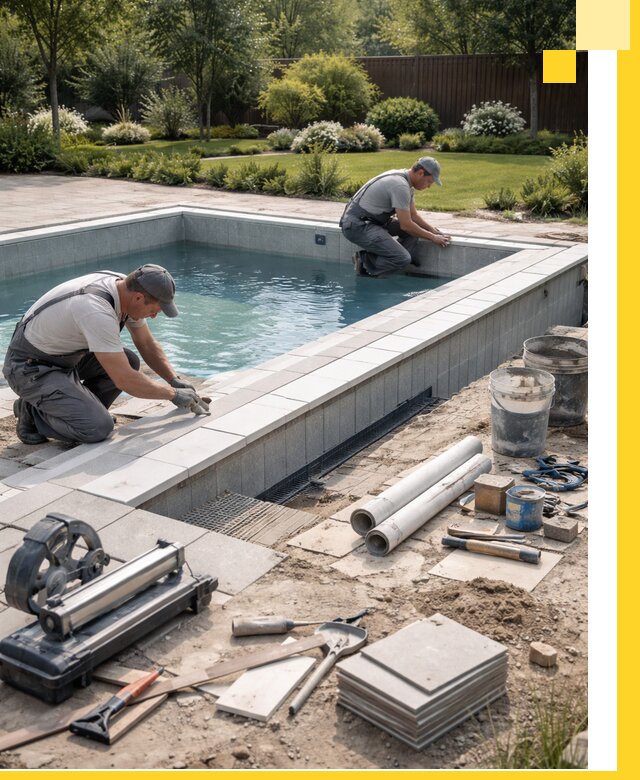 Строительство открытых бассейнов под ключ в Саранске профессионально