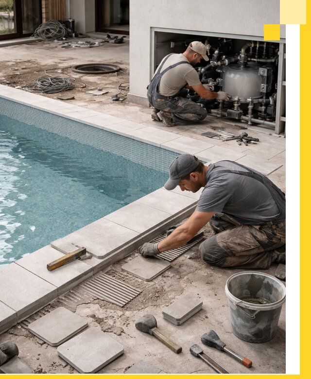 Строительство и монтаж бассейнов в коттедже в Саранске