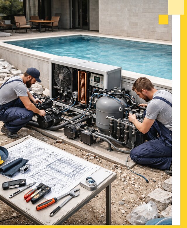 Проектирование и монтаж бассейнов с подогревом в Саранске