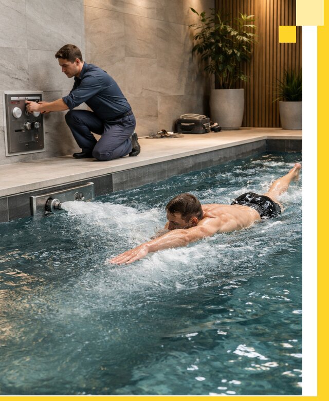 Проектирование и монтаж бассейнов с противотоком в Саранске