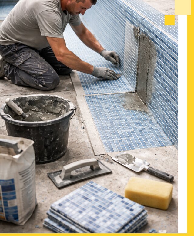 Укладка и ремонт мозаики для бассейнов под ключ в Саранске