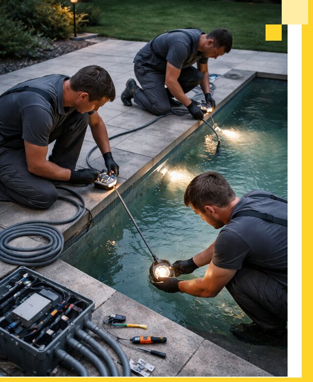 Профессиональное освещение бассейнов в Саранске: дизайн и монтаж