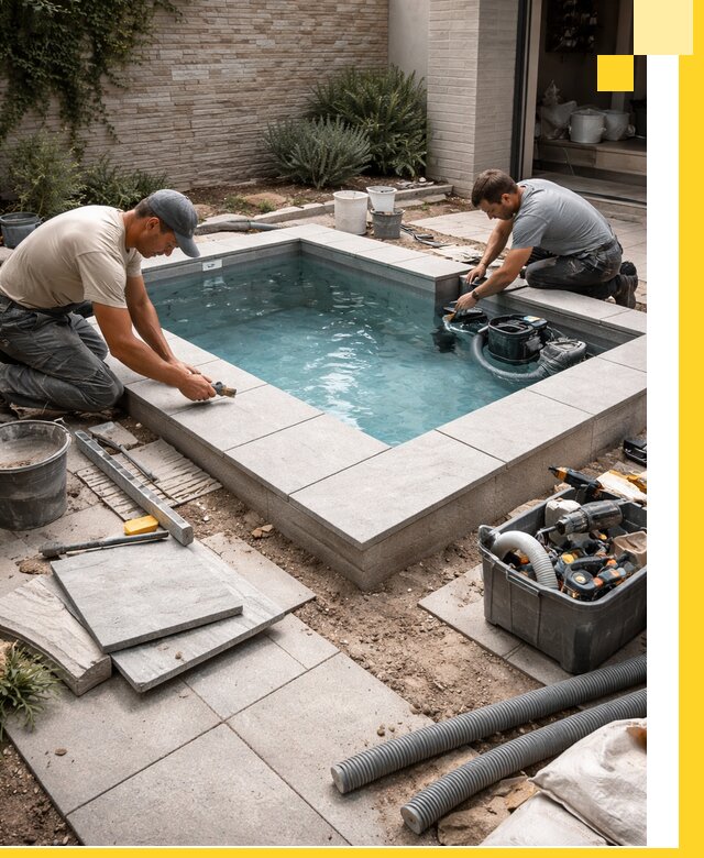 Мини бассейны под ключ в Саранске, дизайн и установка