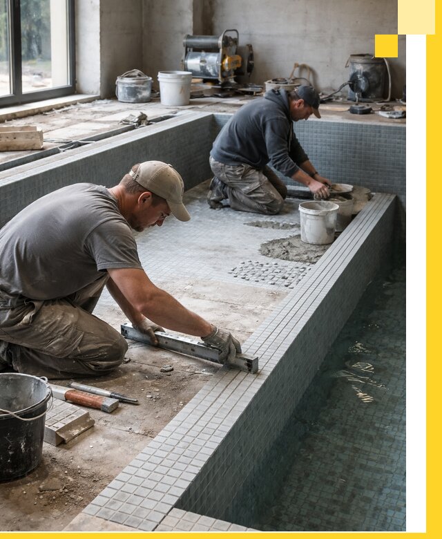 Строительство бассейна в частном доме в Саранске под ключ