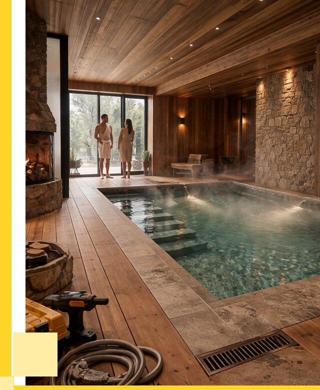 Проекты бань с бассейном под ключ в Саранске от 79020 р., ЭриданСрн