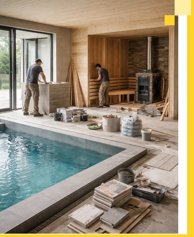 Проектирование и строительство бань с бассейном в Саранске