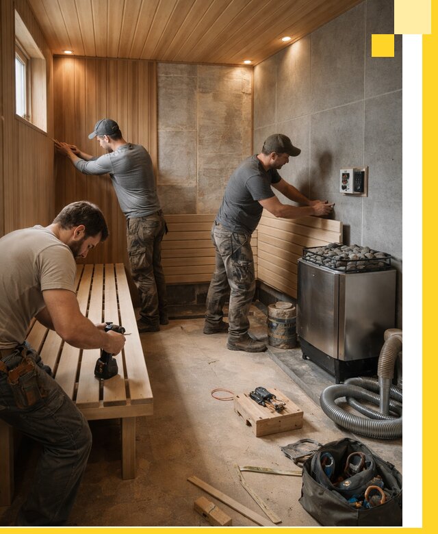 Сауны под ключ в Саранске, проектирование, строительство, отделка