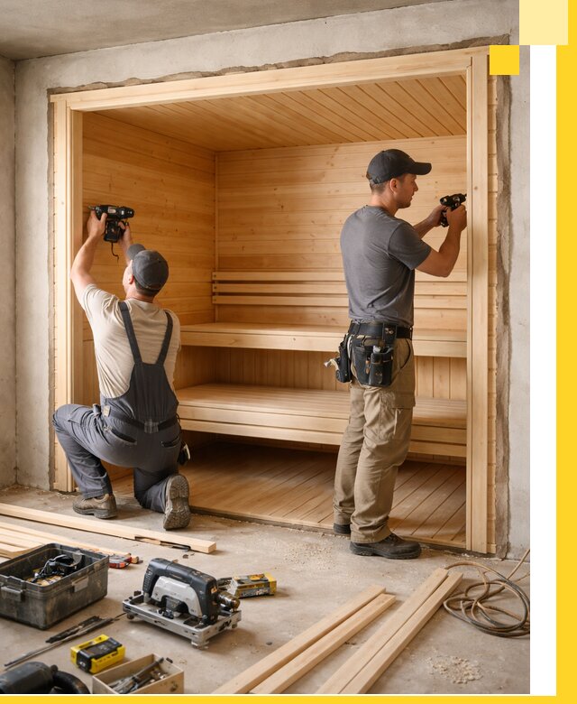 Монтаж саун под ключ в Саранске — проектирование и установка