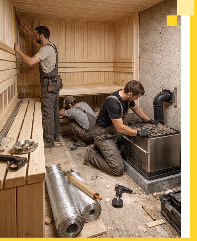 Индивидуальные сауны на заказ в Саранске под ключ, проект и монтаж