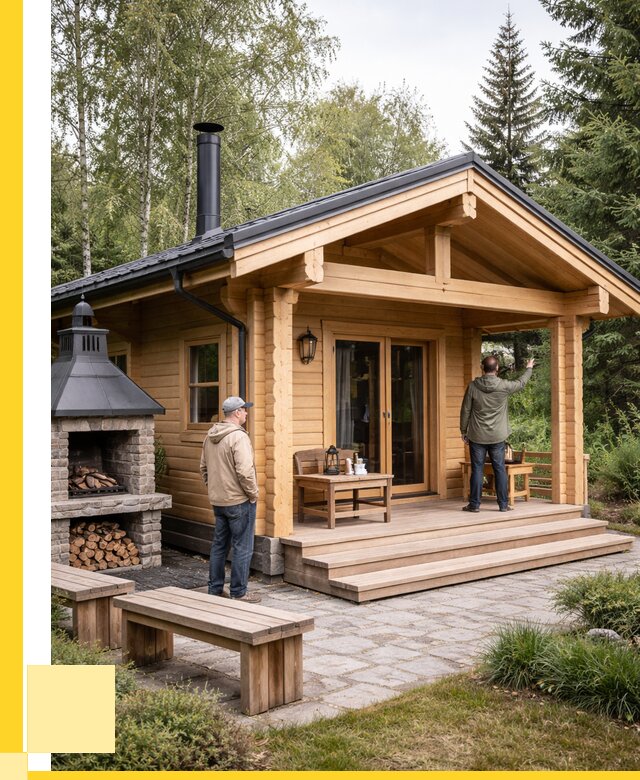 Деревянные бани под ключ в Саранске от 474120 р. | ЭриданСрн