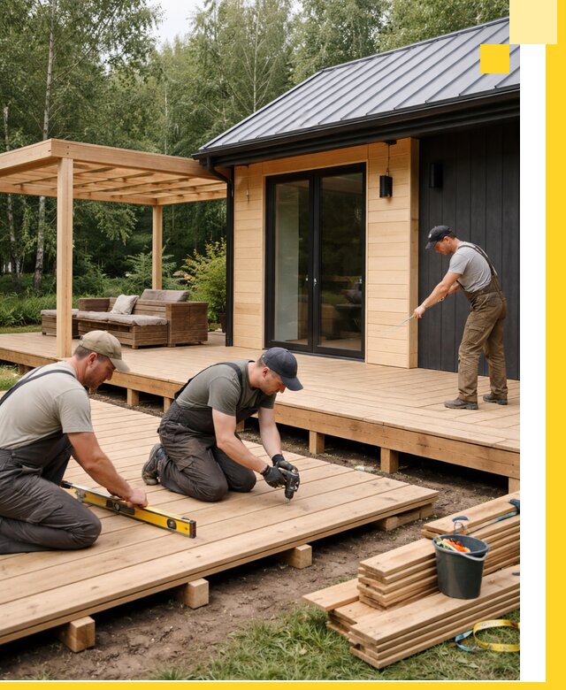 Строительство бань с террасой и бассейном под ключ в Саранске