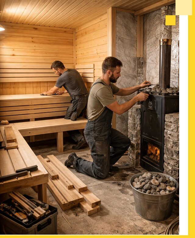 Дизайн и строительство интерьеров бань под ключ в Саранске