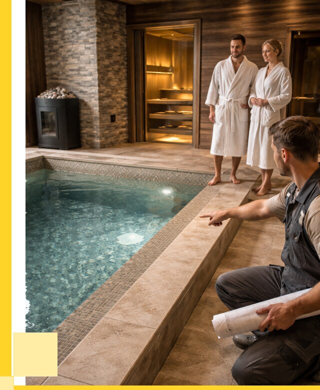 Проект бани с бассейном под ключ в Саранске от 68484 р. | ЭриданСрн