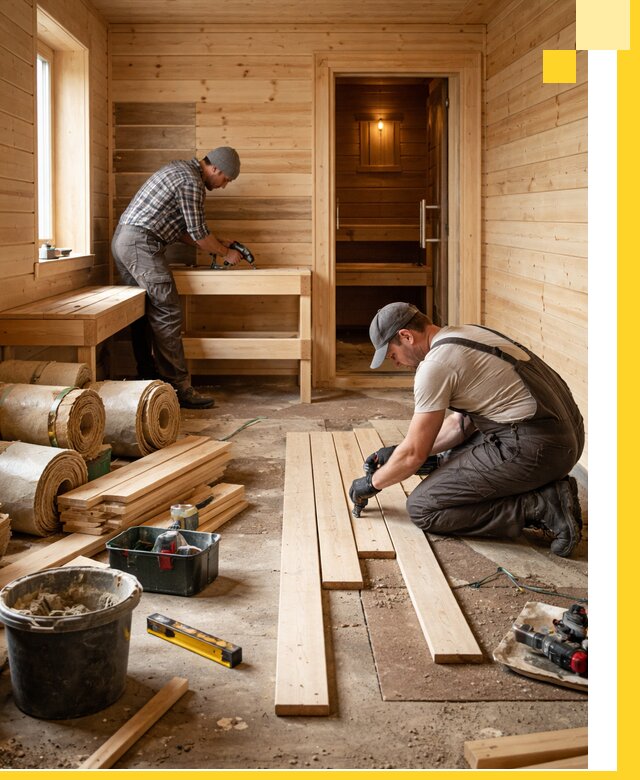 Индивидуальный проект бани с комнатой отдыха под ключ в Саранске