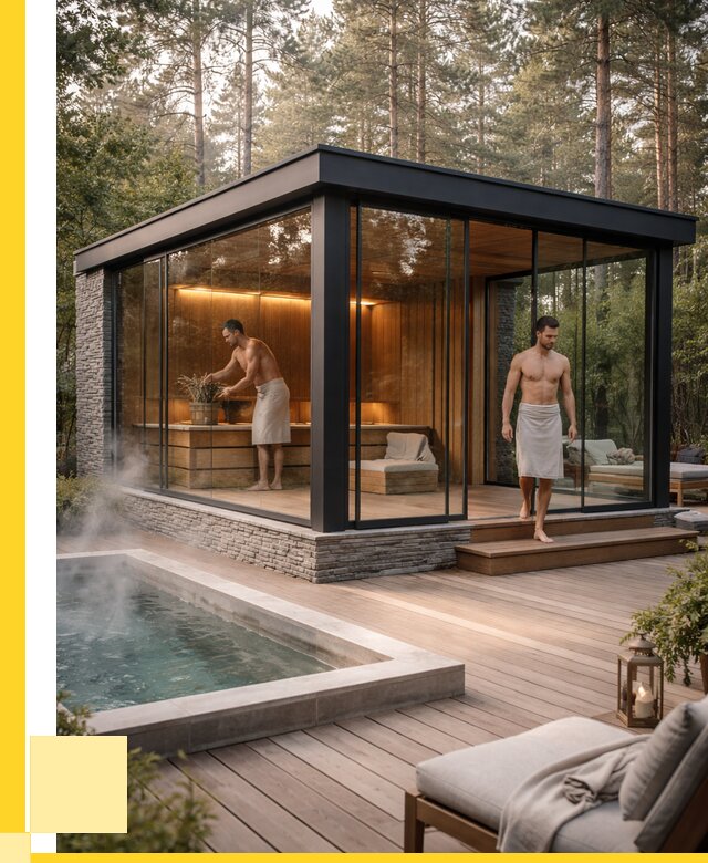 Стеклянные бани и двери в Саранске от 474120 р. | ЭриданСрн