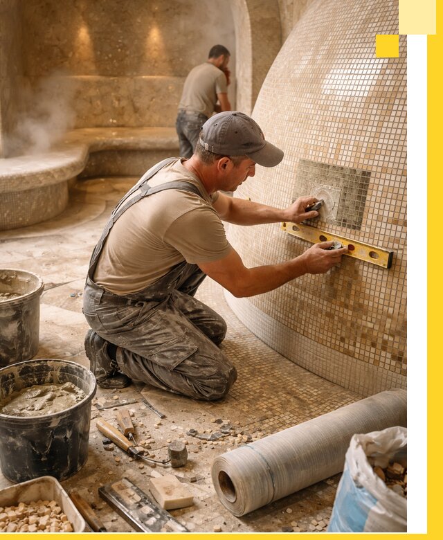 Хамам под ключ в Саранске: проектирование, строительство, отделка