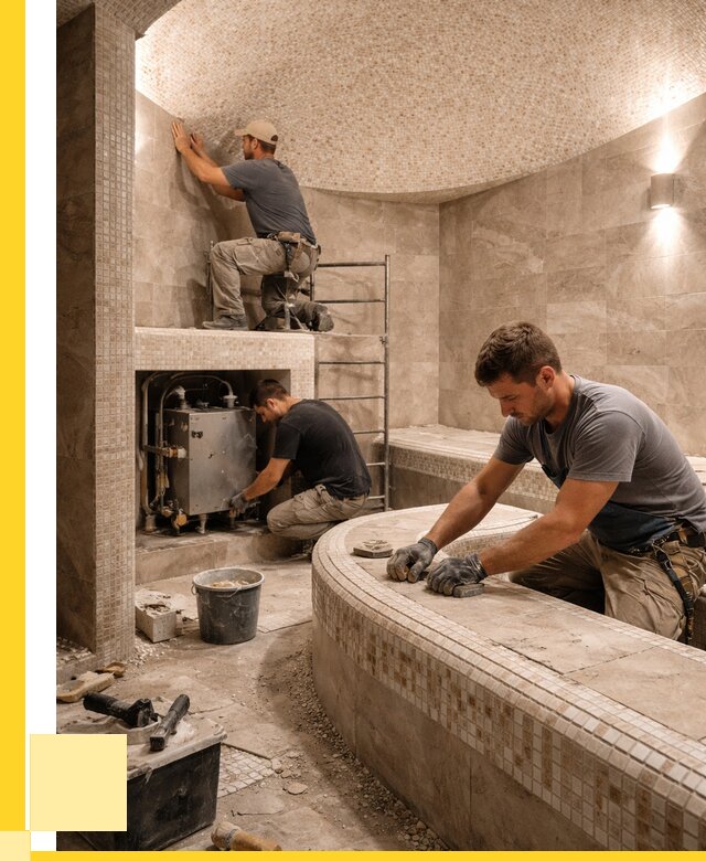 Монтаж хамамов под ключ в Саранске от 263400 р. ЭриданСрн