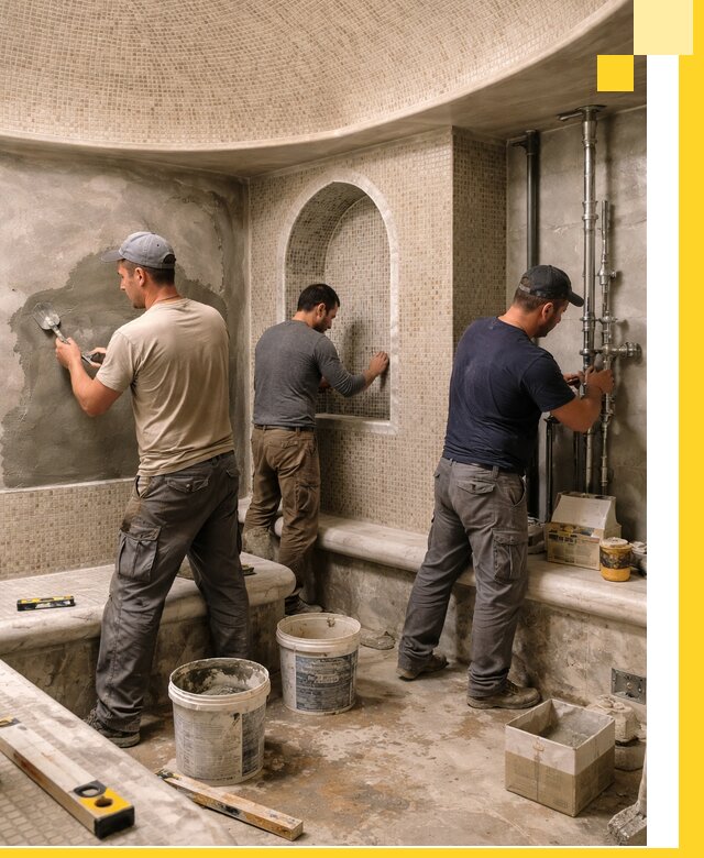 Профессиональный монтаж хамамов под ключ в Саранске с гарантией