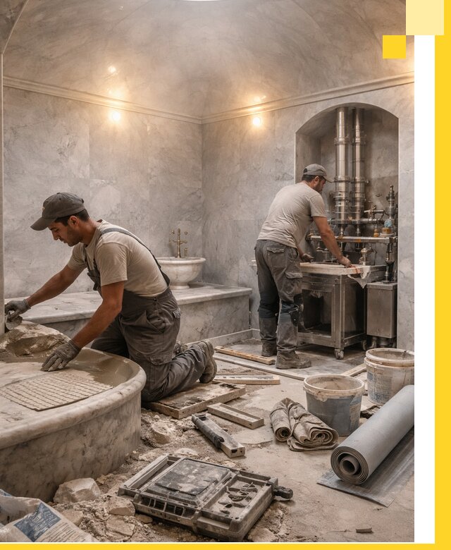 Строительство турецких бань хаммам под ключ в Саранске