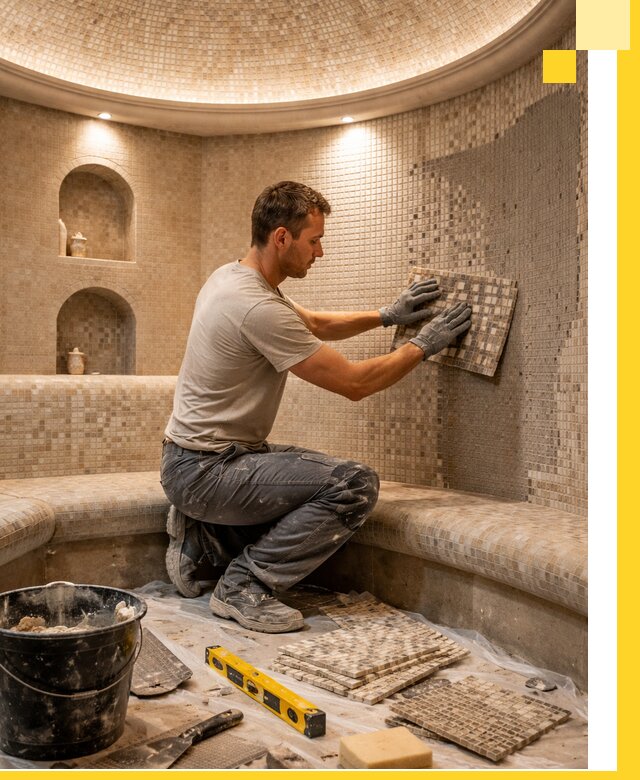 Устройство и монтаж домашнего хамама под ключ в Саранске