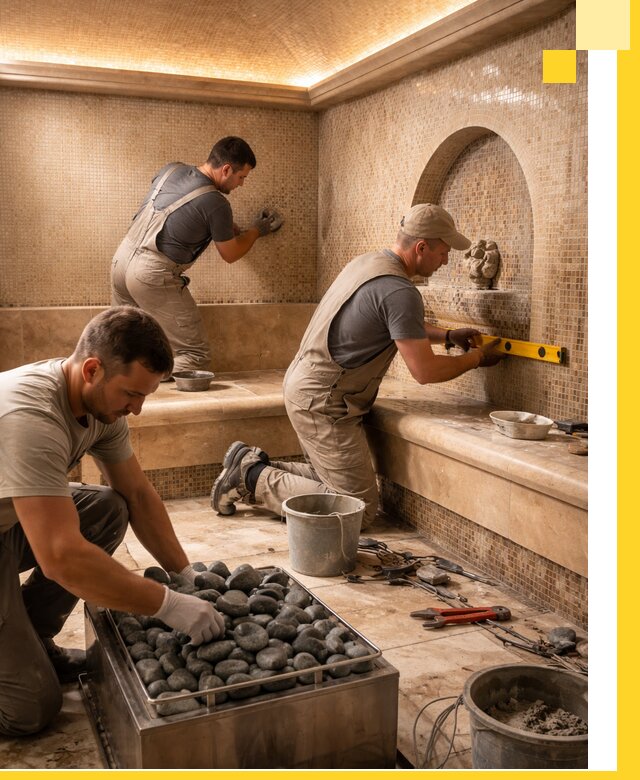 Проектирование и строительство хамама и сауны в Саранске