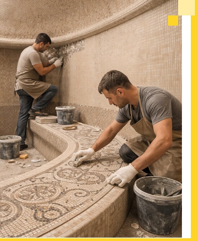 Плитка для хамама в Саранске, укладка, подбор и поставка