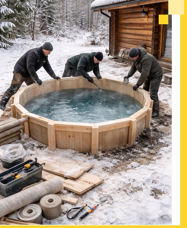 Изготовление и установка ледяных купелей под ключ в Саранске